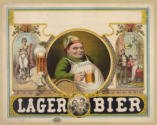 Lager Bier Vintage Poster by VINTAGE POSTER